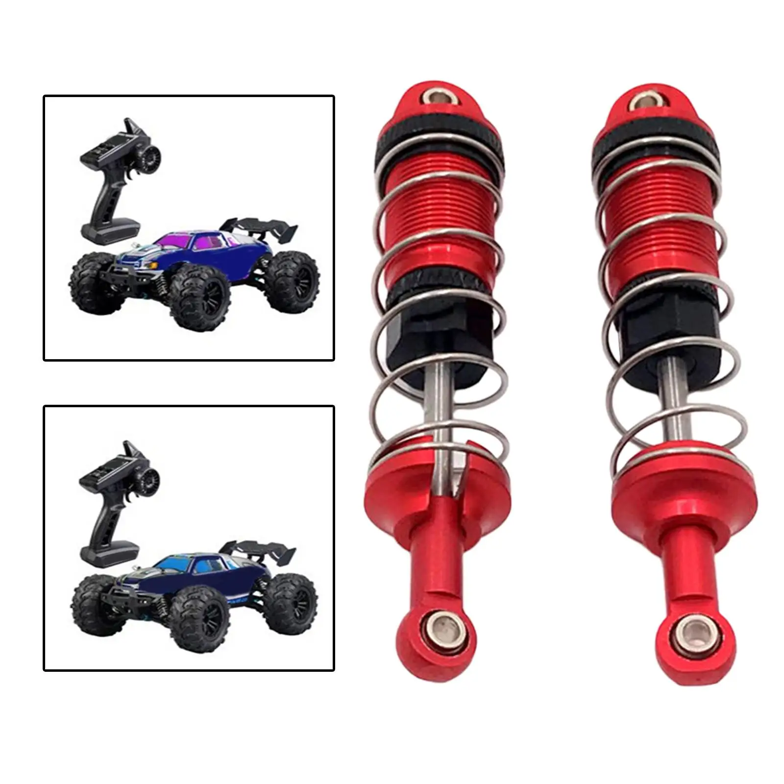 2Pcs 1:16 Hydraulic Front and Rear Shock Absorbers Easy to Install Model Accessory for Scy 16101 16201 16102 16103 Vehicles