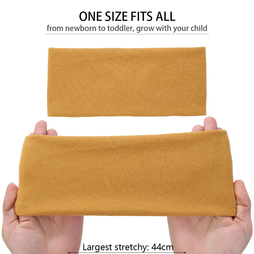 5 unids/lote Otoño Invierno Color sólido diademas para bebé mujer niñas suave elástico Yoga diademas Bandanas niños accesorios clásicos para el cabello - imagen 3
