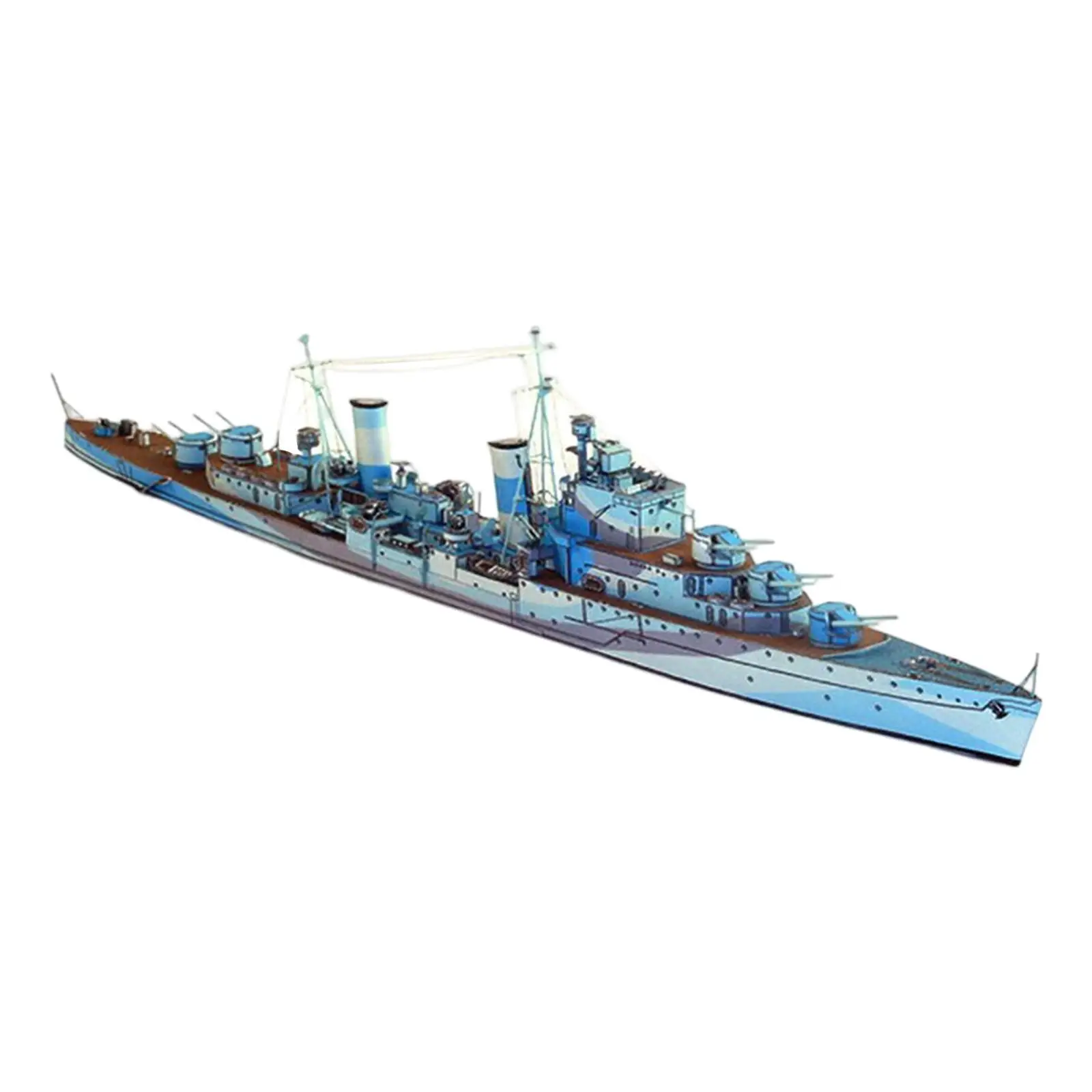 Kit de construcción de modelo de barco de papel, rompecabezas 3D, artesanía artesanal, bricolaje, decoración de dormitorio - imagen 3