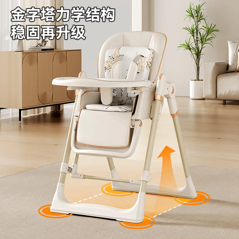 Trona plegable infantil – Silla de comedor para bebé y niños - imagen 5