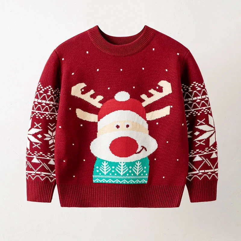 Jersey navideño de algodón para niños - Manga larga suave - imagen 2
