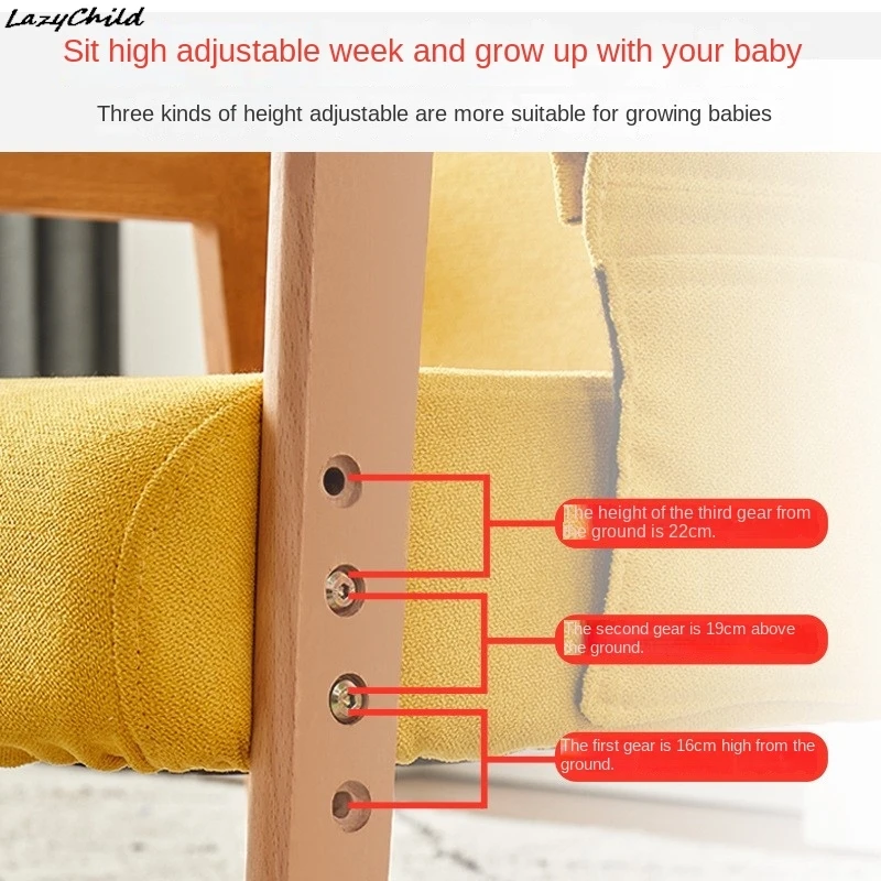 Lazychild-sofá para niños, bonito sofá para bebé, silla de esquina de lectura, Mini taburete para niña, asiento individual reclinable, novedad - imagen 4