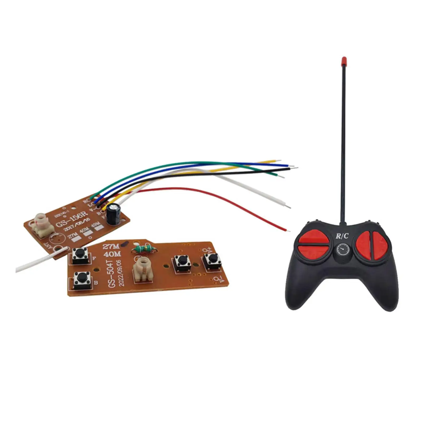 Transmitter Board Receiver Board with RC Receiver Board Set for Model RC Hobby Car Engineering Vehicle Crawler DIY Accessories
