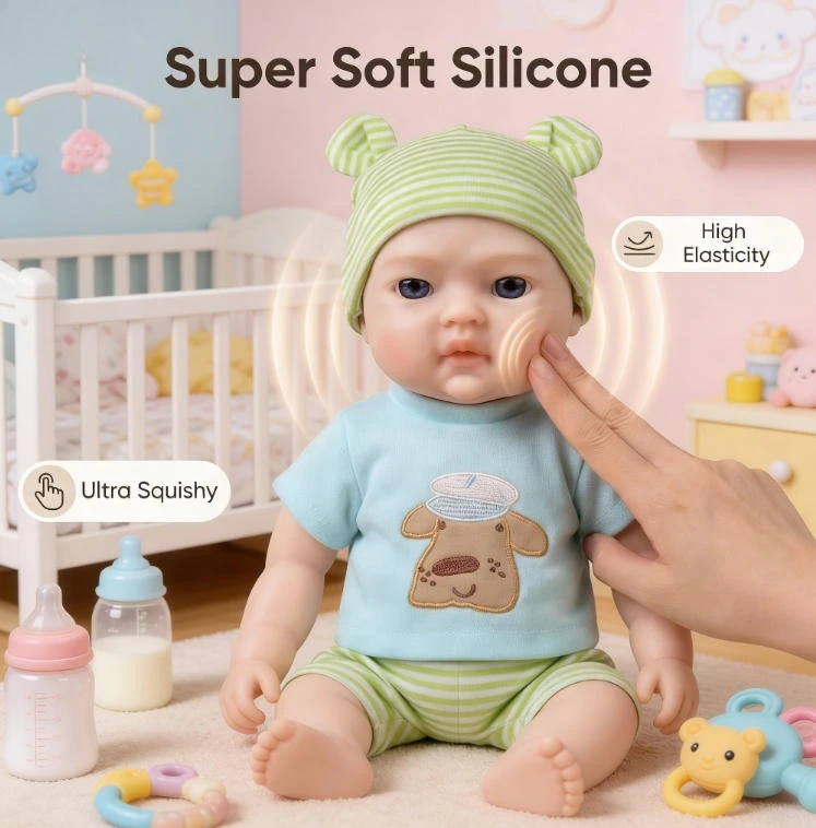 Muñeca NPK de silicona platino – Súper suave y realista - imagen 4