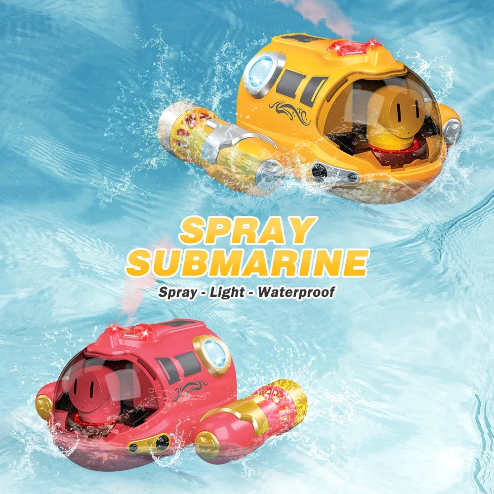 Lancha motora de Control remoto de 2,4G con luz de pulverización, barco Rc de doble hélice impermeable, piscina, juguete para niños, barco RC, regalo para niños - imagen 3