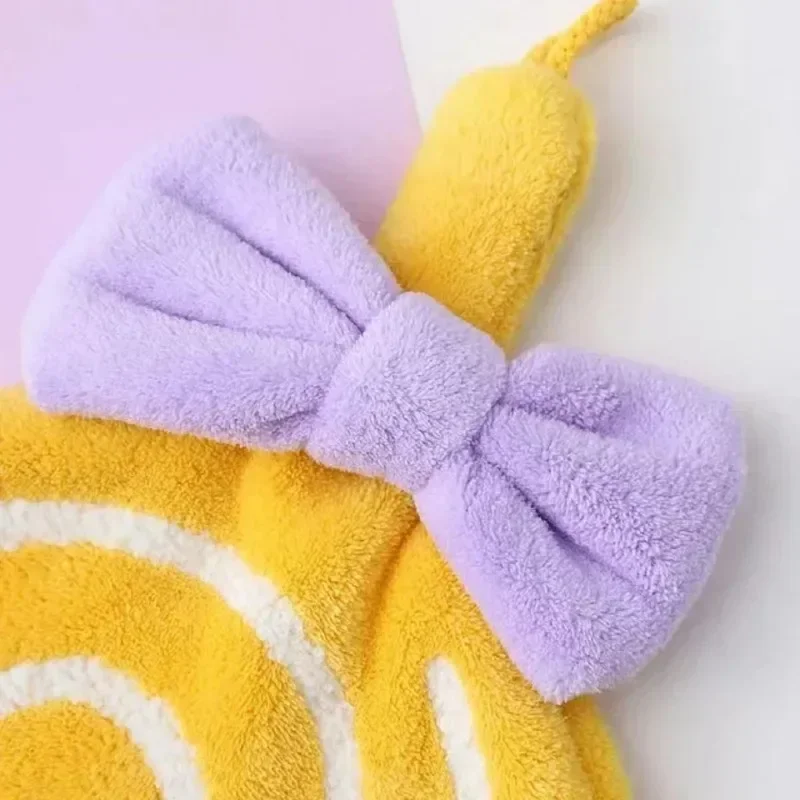 Toalla de mano para niños con diseño de piruleta y anillo colgante - imagen 2