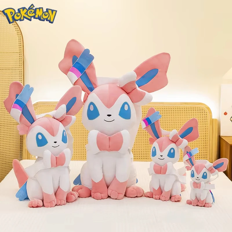 Pokemon Sylveon Peluche Sentado de Anime – Suave Cojín para Regalo - imagen 3