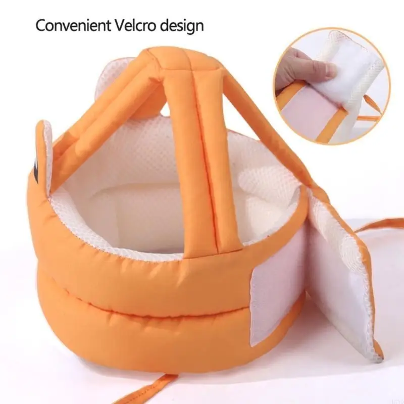 Gorro seguridad cómodo para cabeza bebé D7YD, gorro anticolisión para niños y niñas - imagen 4