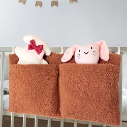 Bolsa de pañales peluche otoño-invierno, bolso colgante para bebé