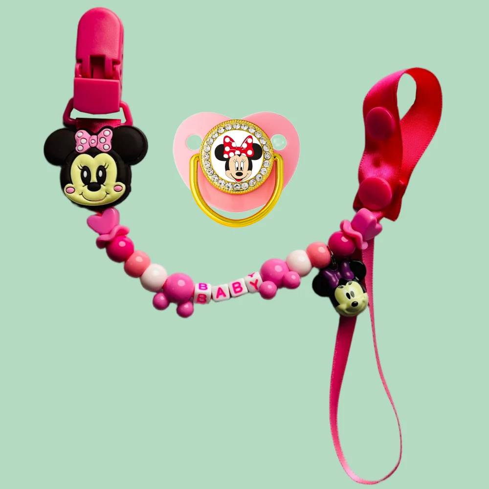 Chupete y chupete con estampado de anime para bebé, juego bucal para masticar y boca para recién nacido, sin BPA, diseño único ostentoso - imagen 3