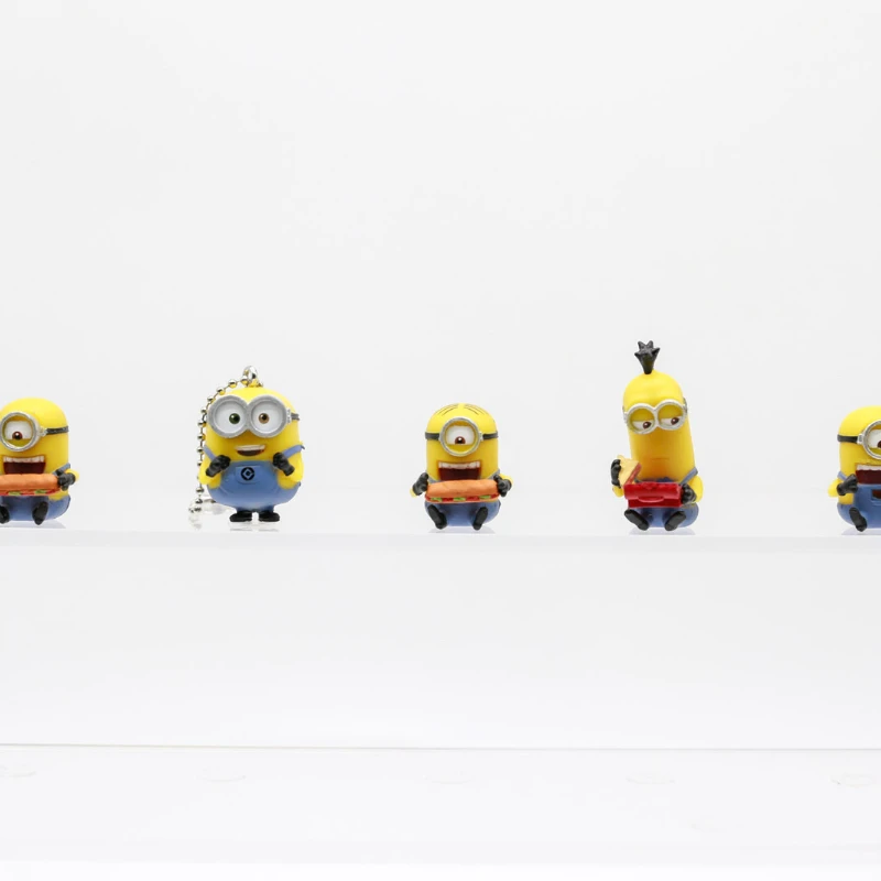 Minions gashapon – Mini figuras colgantes llavero para niños - imagen 4