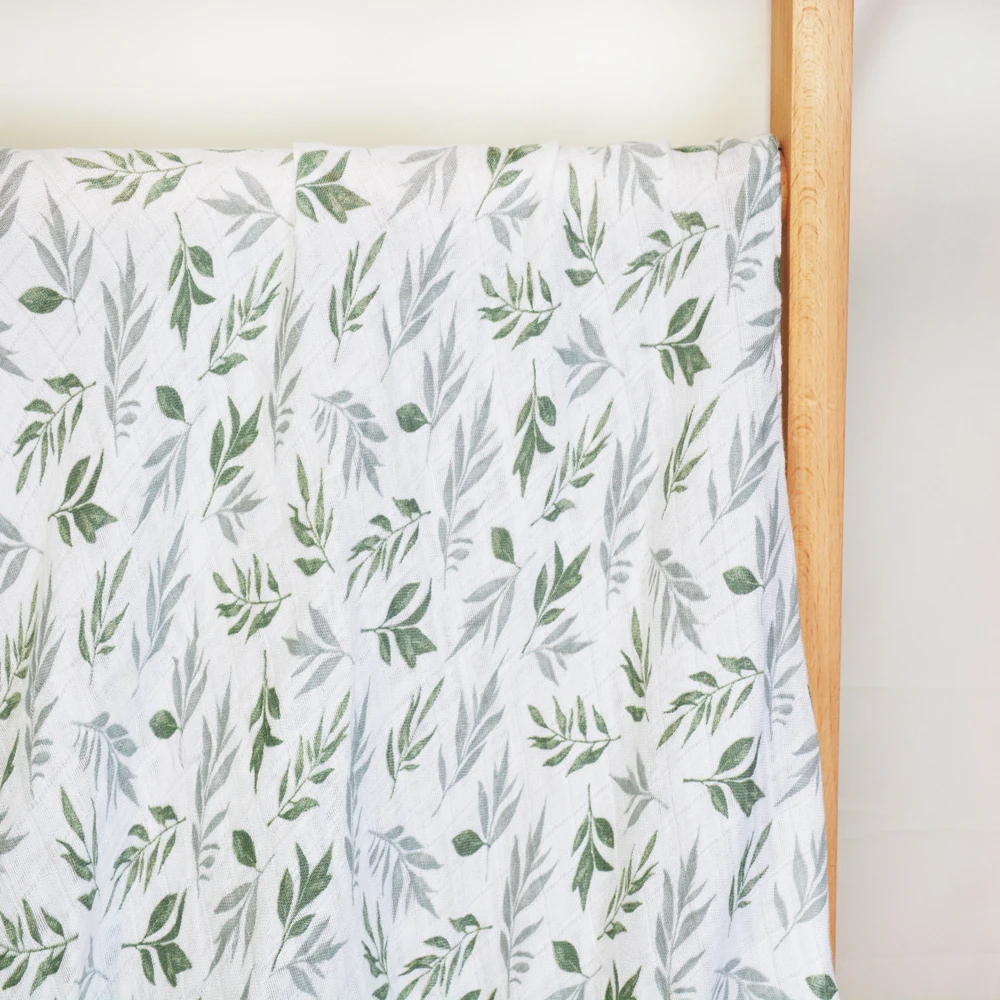 Eezkoala algodón de bambú 120*110cm 2 capas Toalla de baño para bebé recién nacido manta envolvente de muselina - imagen 5