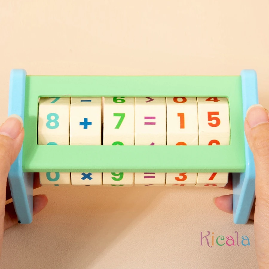 Juguete Montessori de madera para suma y resta preescolar - imagen 3
