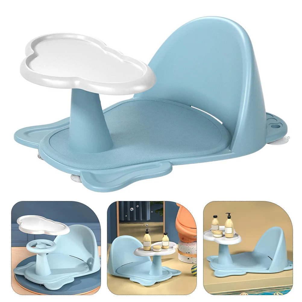 Silla de bañera para bebé, asiento de baño para niño pequeño, silla de ducha para bebé, asiento de baño para el hogar, asientos de bañera seguros no tóxicos para bebés - imagen 3