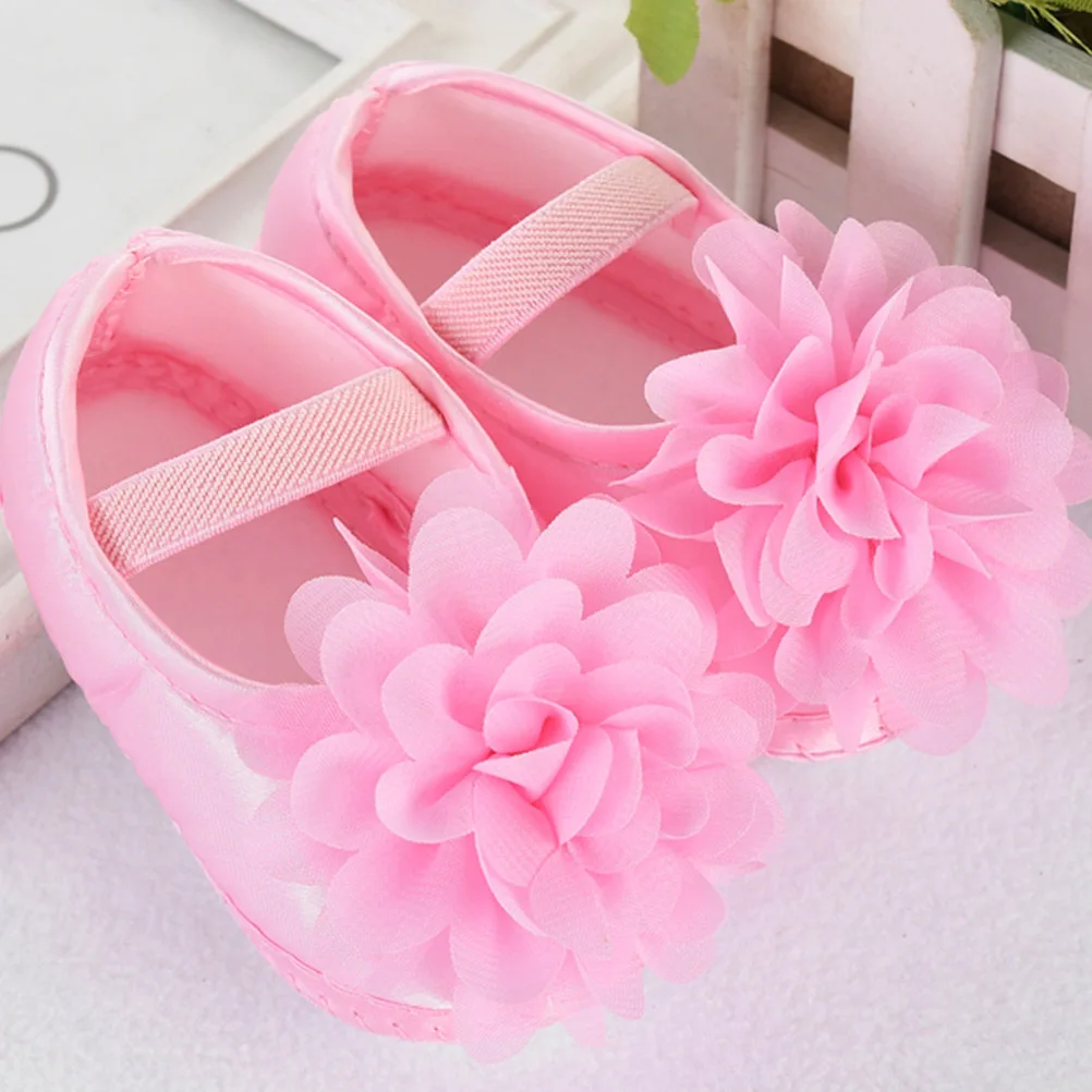 1 par de zapatos de bebé niñas adorables con cordones ligeros suela antideslizante zapatos de cuna para primavera otoño talla 11 rosa - imagen 4