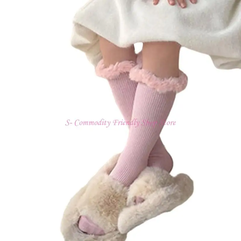 85AE Calcetines elegantes y cómodos en tubo hasta rodilla Calcetines apilables - imagen 2