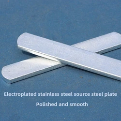 Placa de acero de cabeza redonda de acero inoxidable galvanizado, 4 Uds., adecuada para chalecos de carga ajustables y equipos de carga