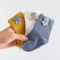 Lawadka 3 par/set calcetines de bebé para niñas niños algodón infantil niño niña calcetín Casual suave recién nacido