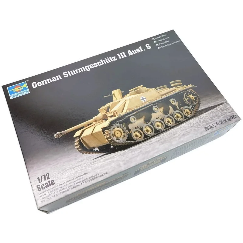 TRUMPETER 1/72 Alemán Sturmgeschutz III Ausf.G Modelo de rompecabezas de ensamblaje de plástico - imagen 3