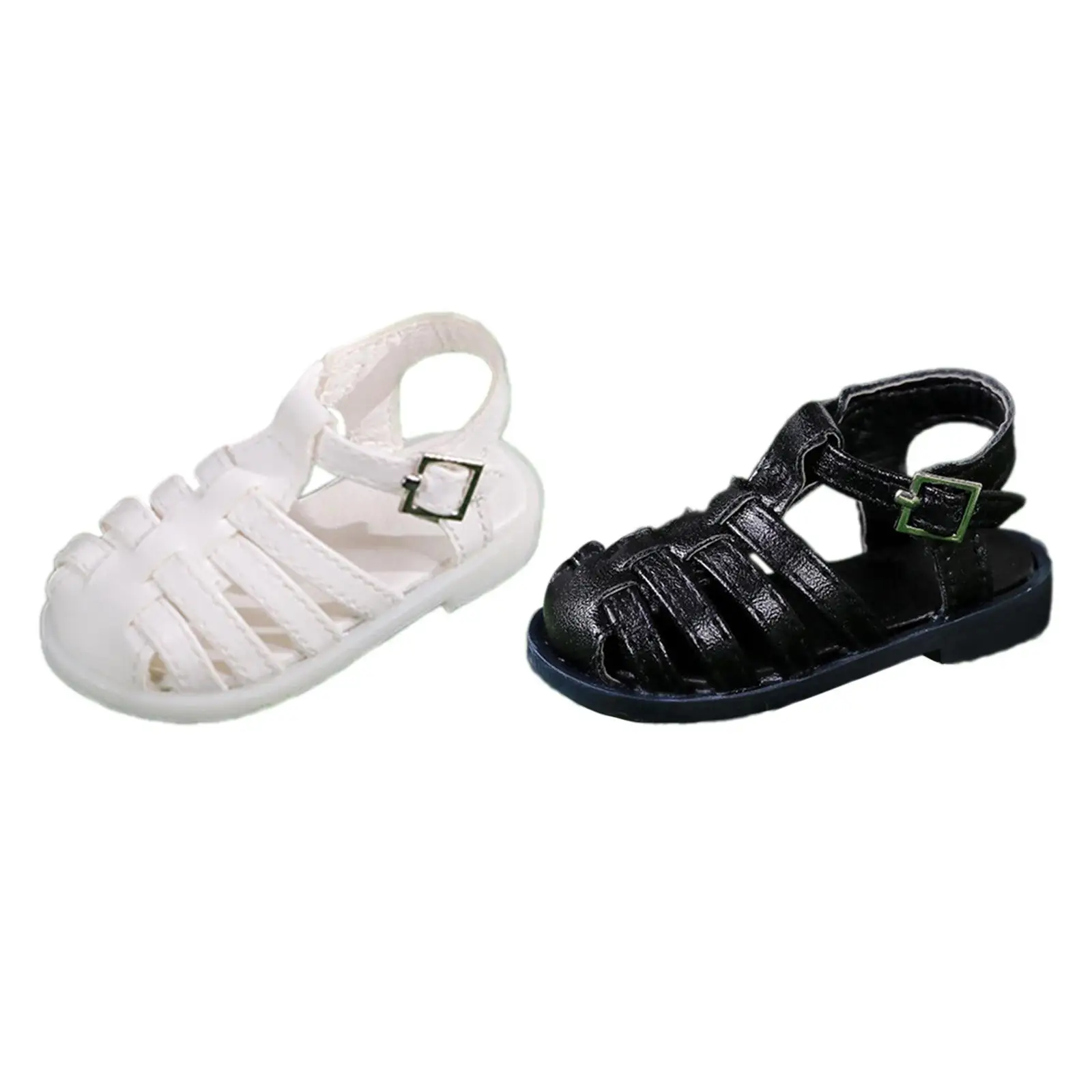 BJD Doll Beach Sandals Flat Shoes Comfortable Pretend Play Photo Prop, Summer Shoes BJD Doll Sandals for 1:4 Doll