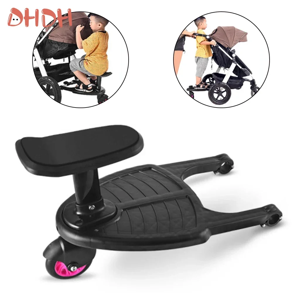 Remolque para segundo hijo en cochecito con adaptador de pedal