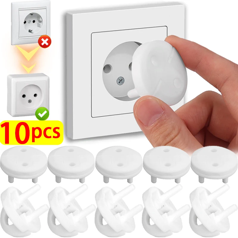 Protector de enchufe blanco para bebés