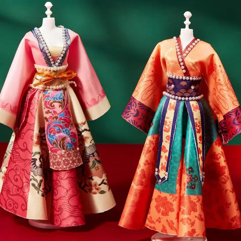 Muñeca de disfraz antigua hecha a mano, capa de educación Cultural, disfraz de muñeca, juguetes de vestir de larga duración para niños y niñas - imagen 4