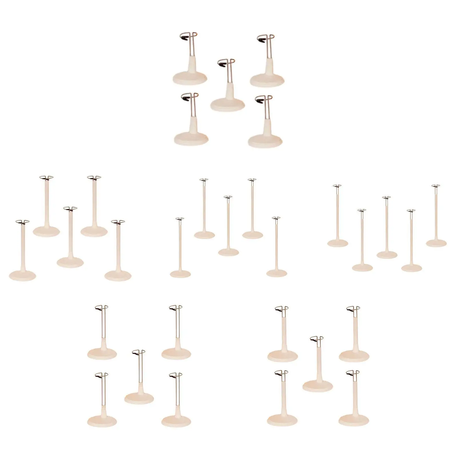 5 Pieces Doll Holder Support Bracket Portable Doll Model Support Collectible