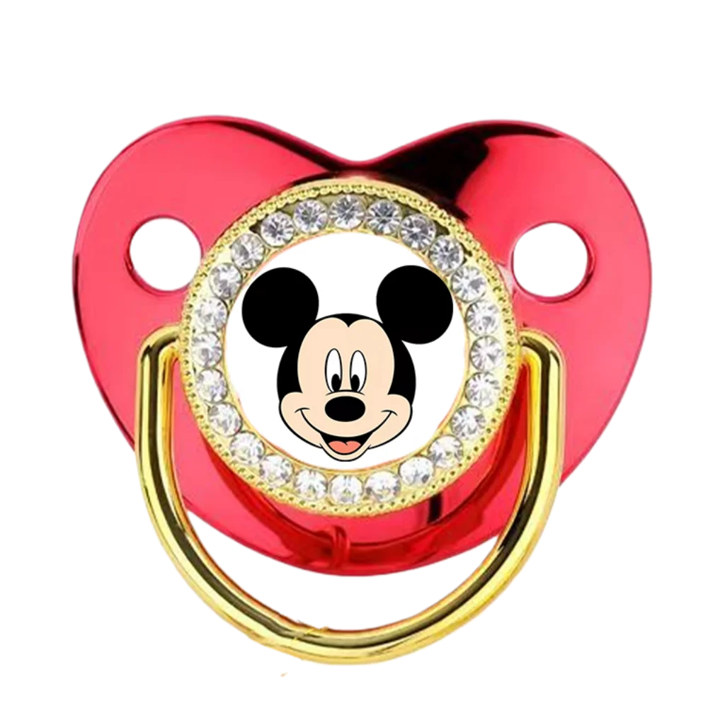 Chupete rojo brillante de 0-6M, chupete de silicona sin BPA para el soporte del pezón y el pezón de silicona del bebé Chupete