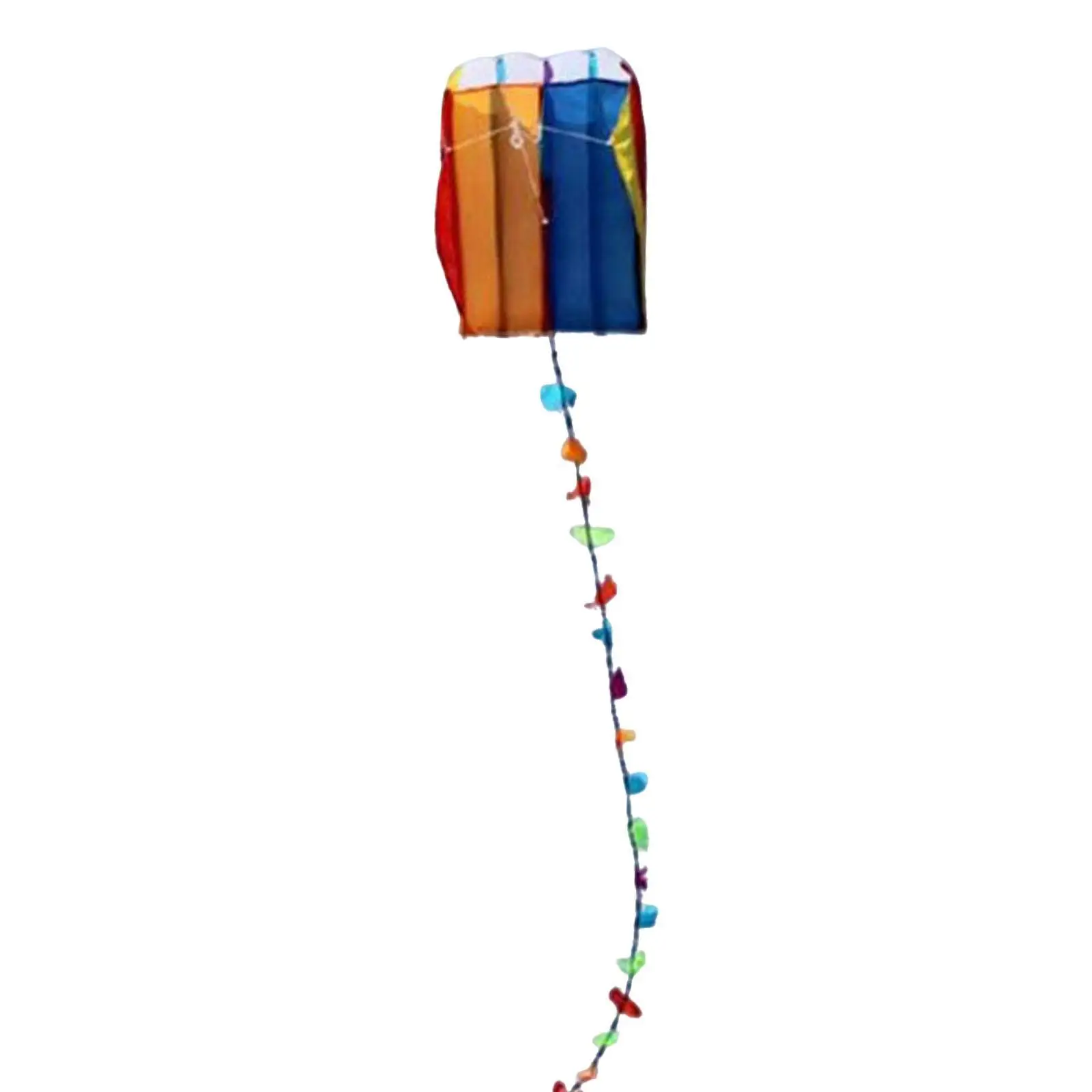 Small Rainbow Soft Kite Portable Flying Toy for Beach Park Backyard Adults