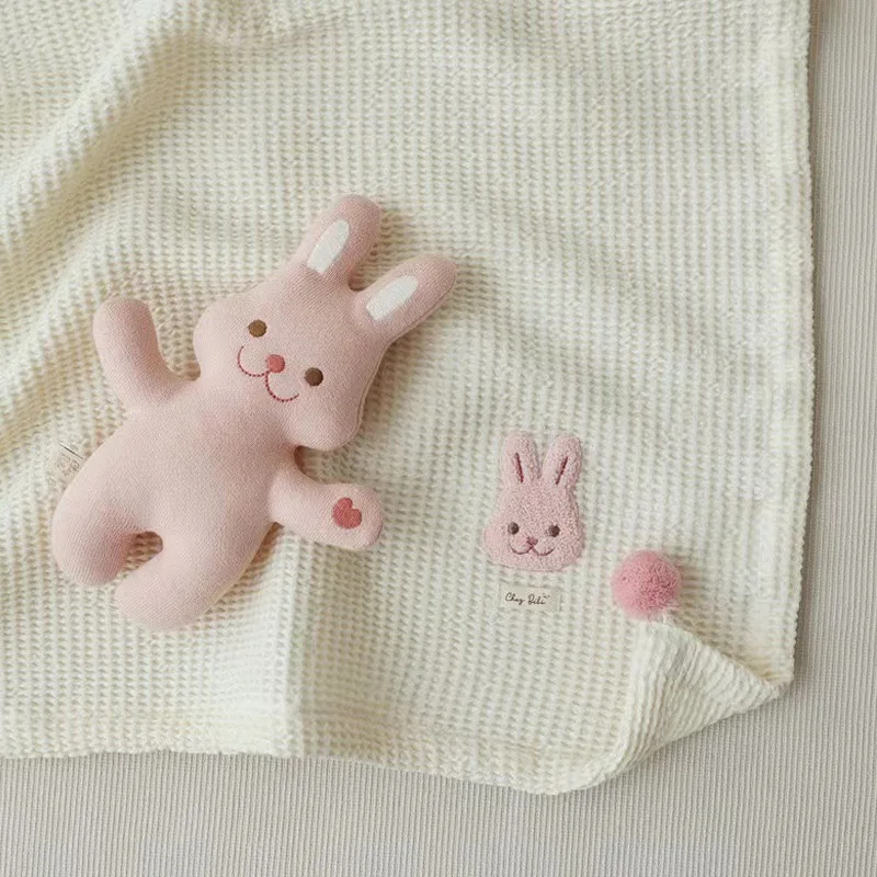 Mantas de algodón para bebé, mantas tejidas para recién nacido, 100x90cm, cochecito, ropa de cama para siesta, fundas para dormir, esteras receptoras para bebés - imagen 3