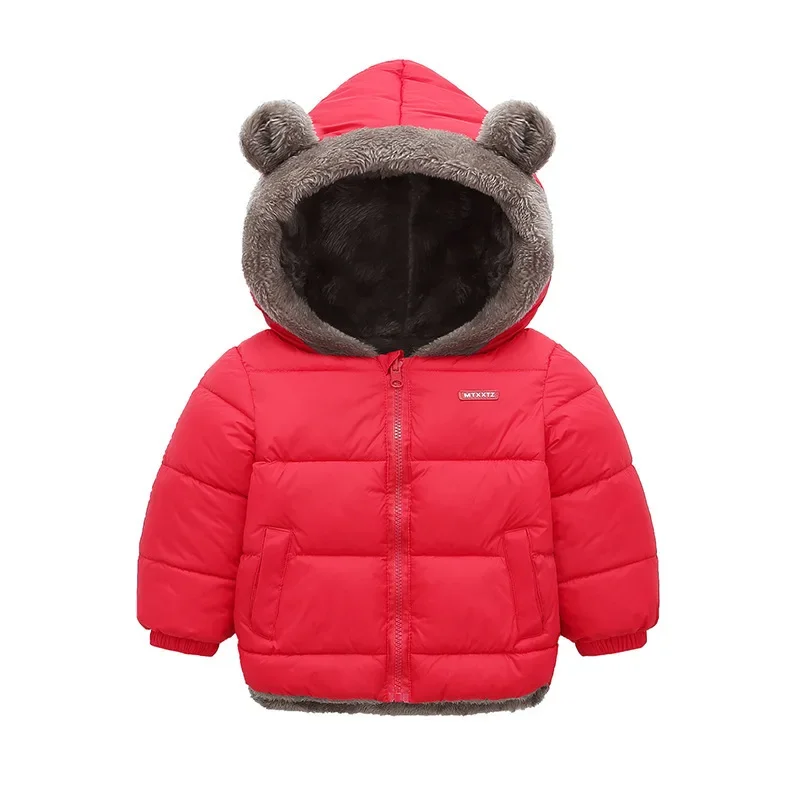 Abrigo de cachemira infantil con capucha – Parka para niño y niña - imagen 3