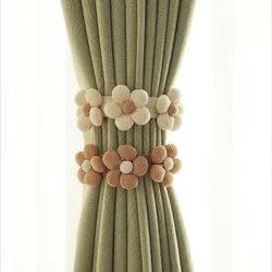 Borla decorativa infantil para cortina – Cordón floral tejido