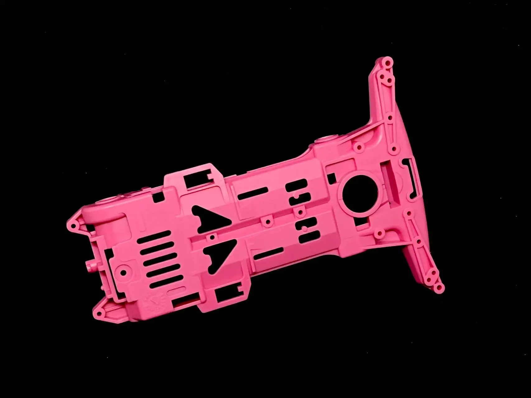 Project D mini 4wd coche de carreras S2 rosa Chasis reforzado - imagen 3