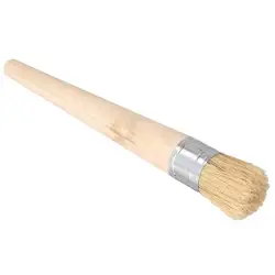 Pincel de Artista de 20-50 mm, Pincel para Pintura con Mango de Madera, Pincel Redondo de Cerdas para Pintura al Óleo y Tiza