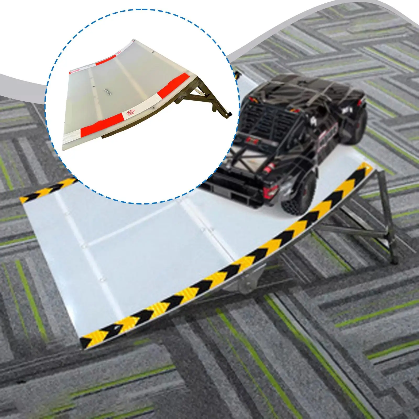 Rampa de salto de coche RC, accesorios plegables de repuesto para tablero de despegue de coche Jumping RC - imagen 3