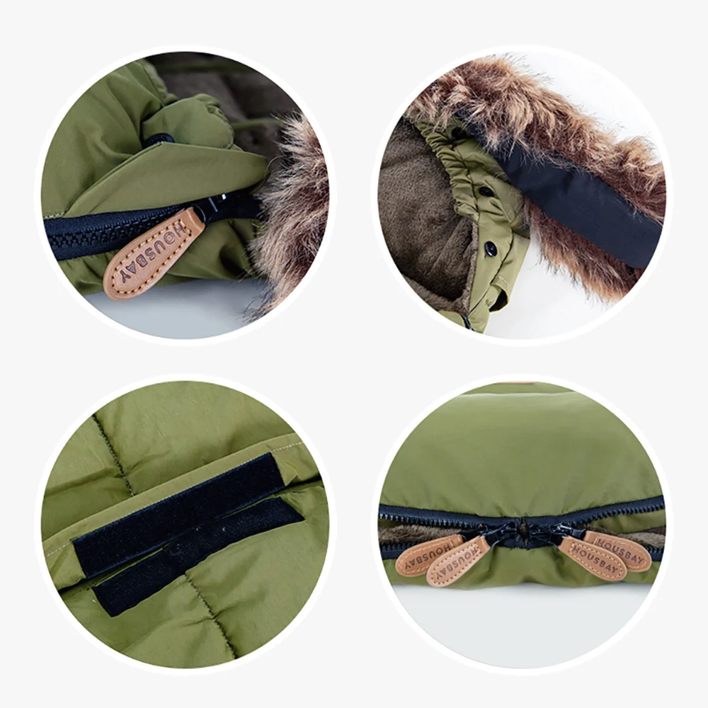 Saco polar para cochecito resistente al viento, transpirable y cálido - imagen 3
