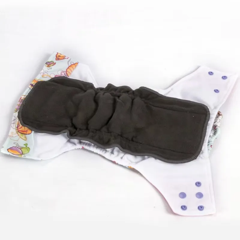 Pañales de tela de bambú reutilizables para recién nacidos - imagen 2