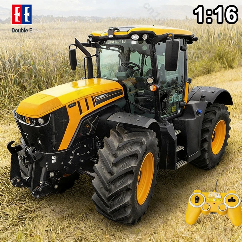 Tractores agrícolas Double E 1:16 RC, remolque, coches controlados por Radio, simulador agrícola, coche, camión, granjero en miniatura, modelo Animal, juguetes para niños