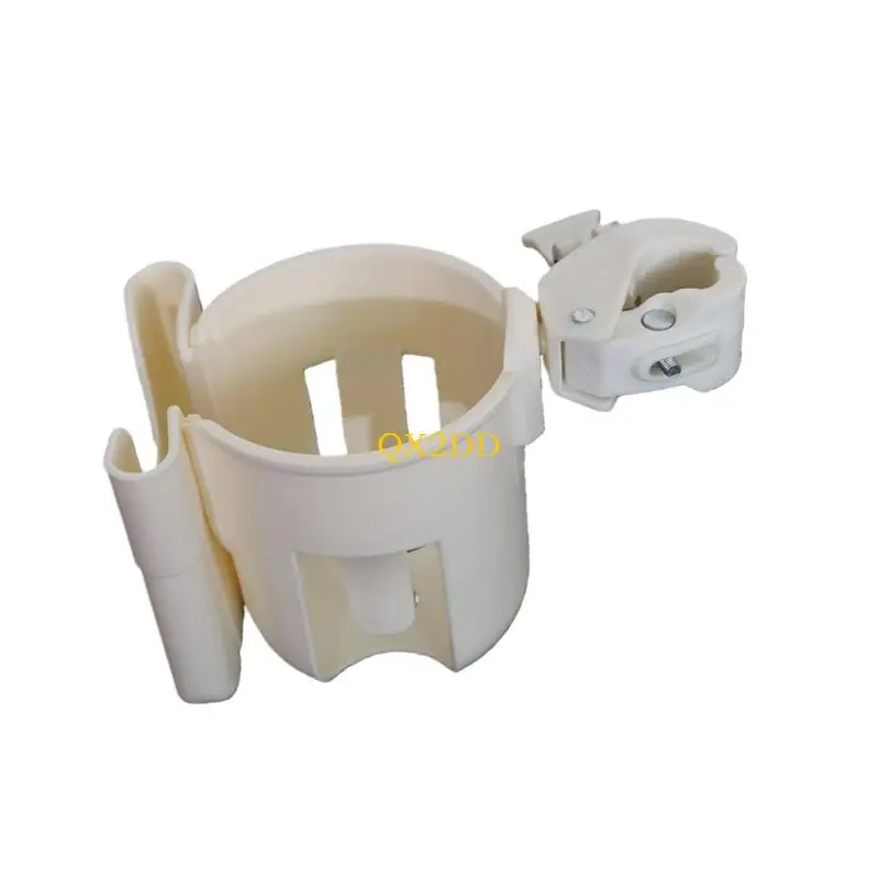 QX2D-soporte giratorio para cochecitos, organizador bebidas, accesorio para cochecito, soporte para taza con diseño a presión - imagen 2