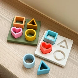 Mordedor sensorial Montessori de silicona para bebé - Sin BPA