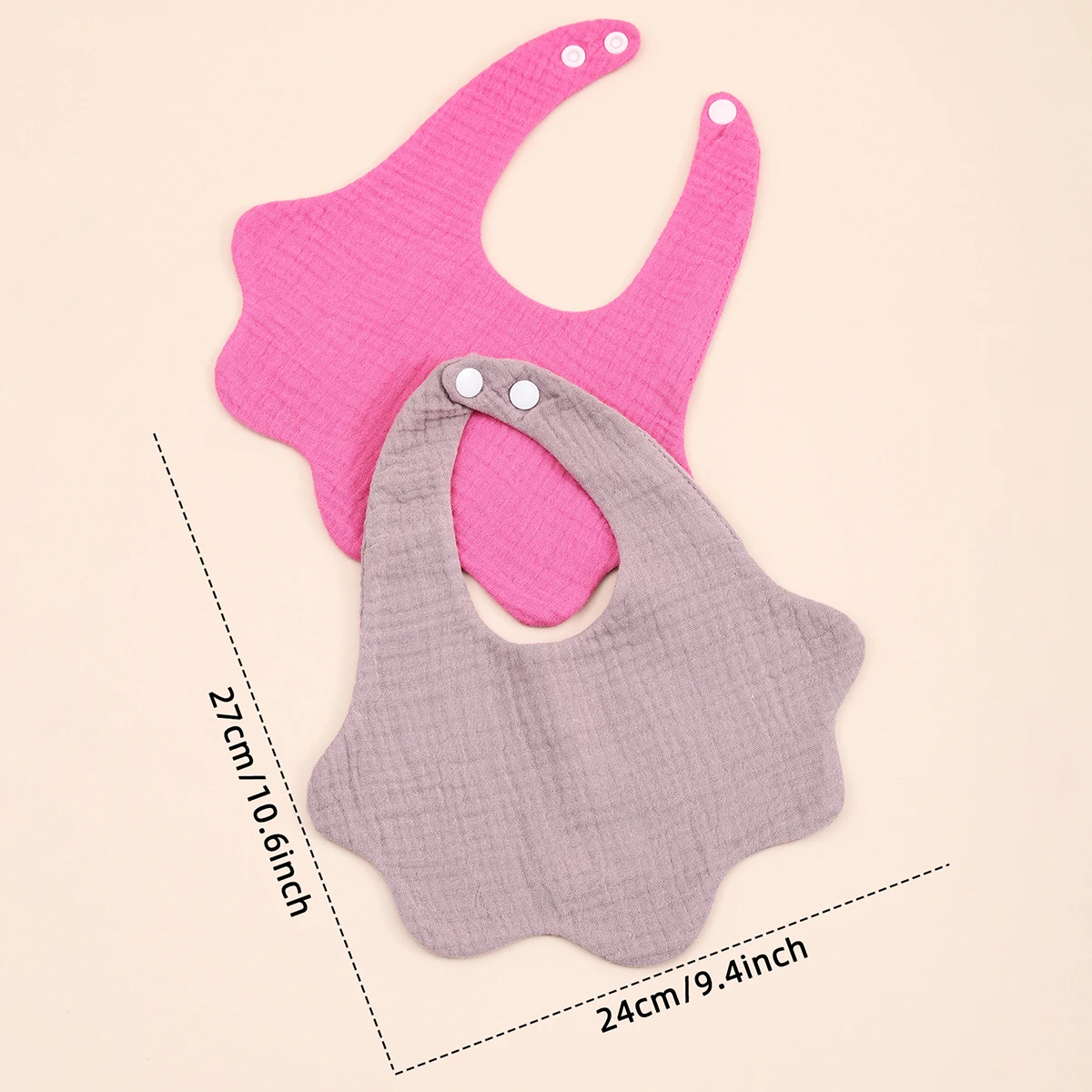 Babero de algodón estampado para bebé – Bandana suave y absorbente - imagen 2
