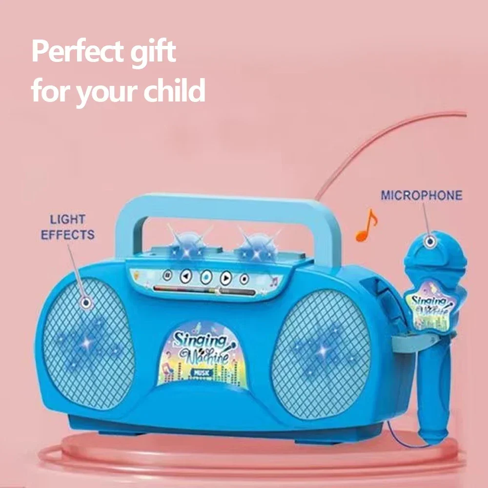 Micrófono karaoke infantil con luces LED – Regalo musical para niños - imagen 5