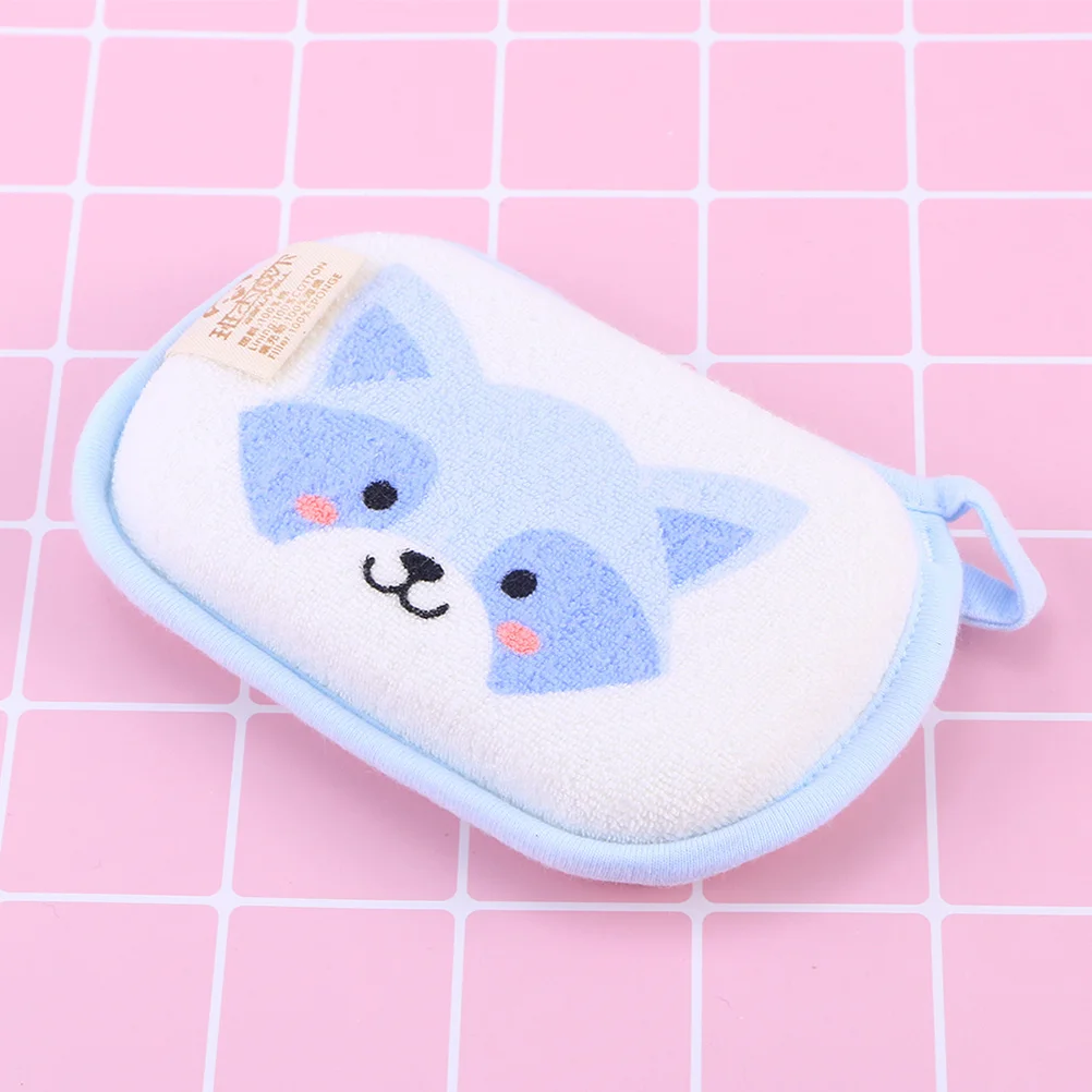 Esponja de baño para bebé, 3 uds., estropajo suave con dibujos de animales para ducha infantil, limpieza hidratante, exfoliante, cuidado suave de la piel para niños