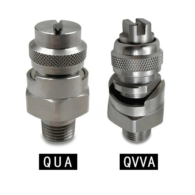Boquilla tipo ventilador de instalación rápida de acero inoxidable, serie QUA y QVVA, limpieza Industrial, refrigeración, atomización y desengrasante, boquilla de enjuague - imagen 4