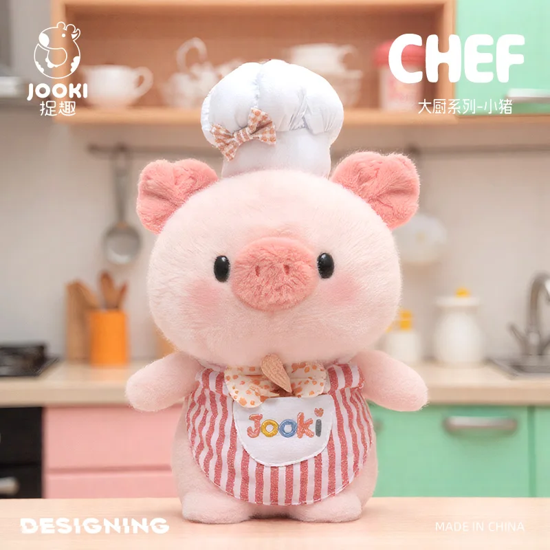 Peluche de cerdo chef – Almohada suave para dormir niñas - imagen 4
