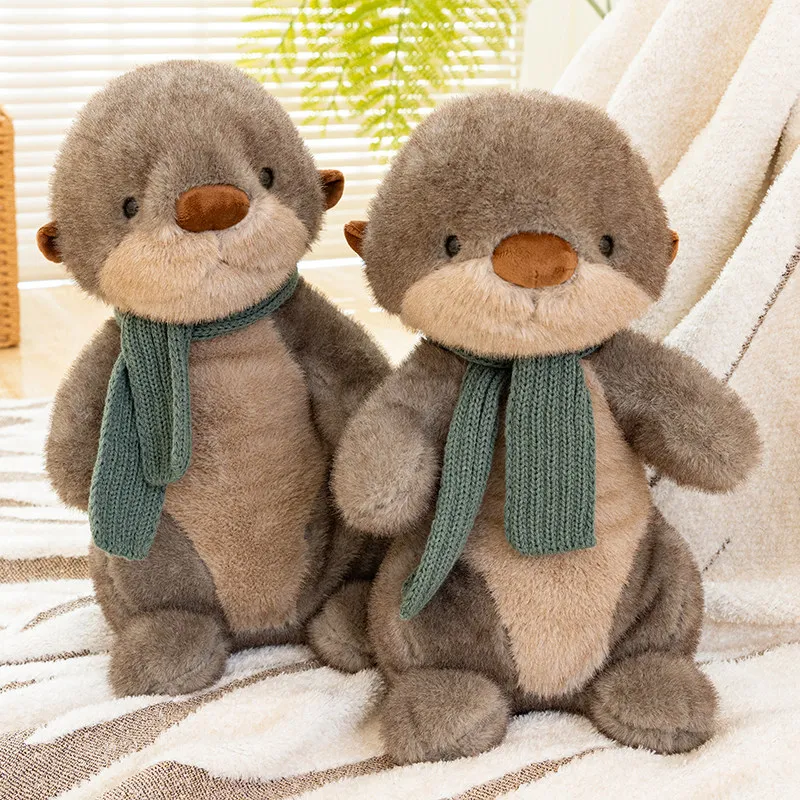 Bufanda de peluche de nutria para bebé – Suave y divertida - imagen 2