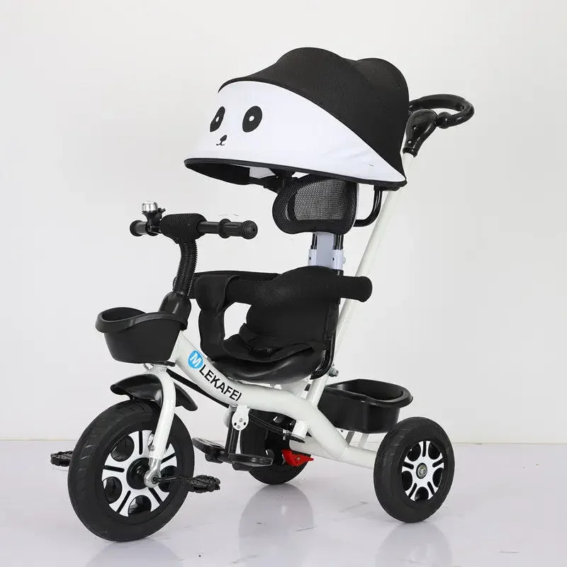 Triciclo de Pedal para niños, carrito de cochecito de bebé, carrito de ciclismo ligero grande de 1 a 5 años - imagen 5