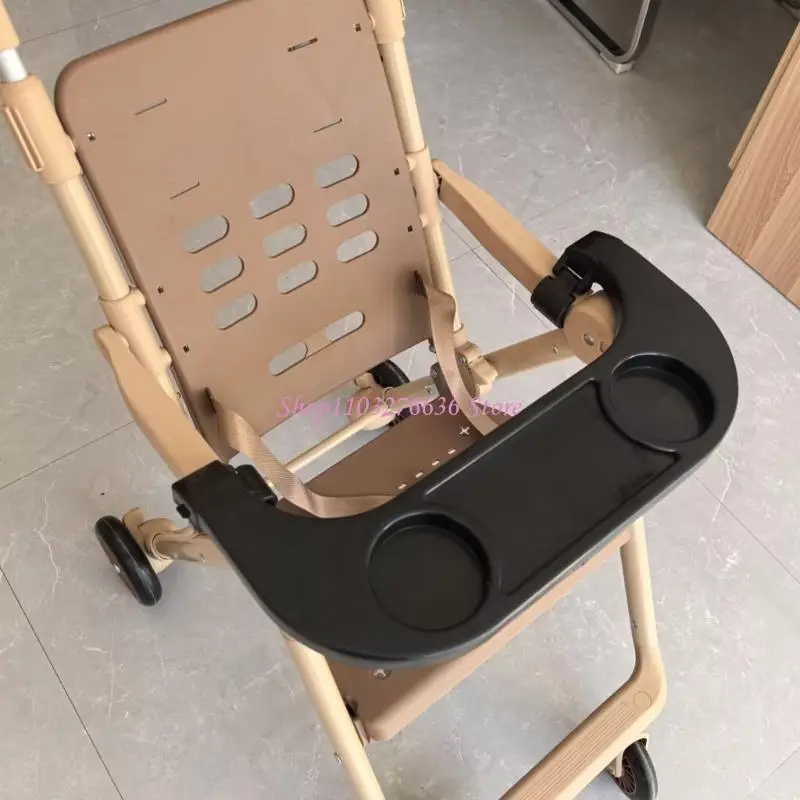 R6FD Baby Strollers Cena Organizador desmontable Bandeja Adjunta Camisetas Bandeja alimentos Plaz plato Cuerpo - imagen 5