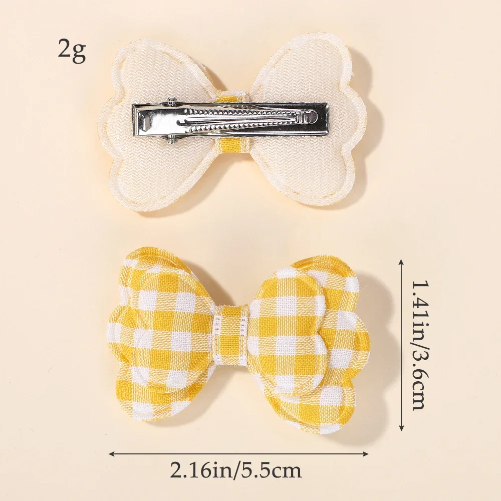 Boutique Pasadores de pelo para niña con lazo estampado - imagen 5